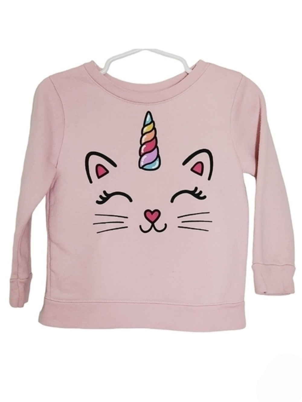 K1222 * Garanimals Kittycorn Sweatshirt Pink Size 2T